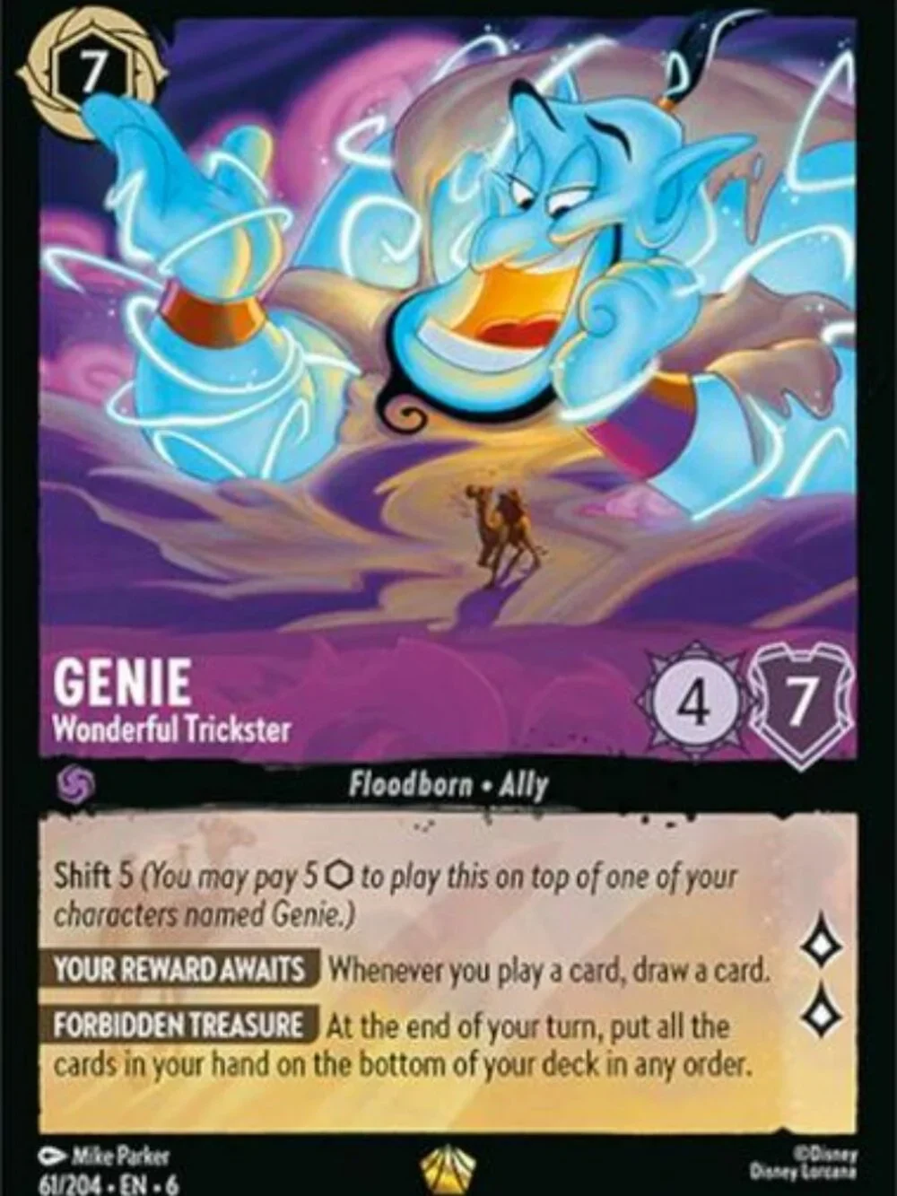 Genie - Wonderful Trickster [Foil] #61 | Lorcana Azurite Sea